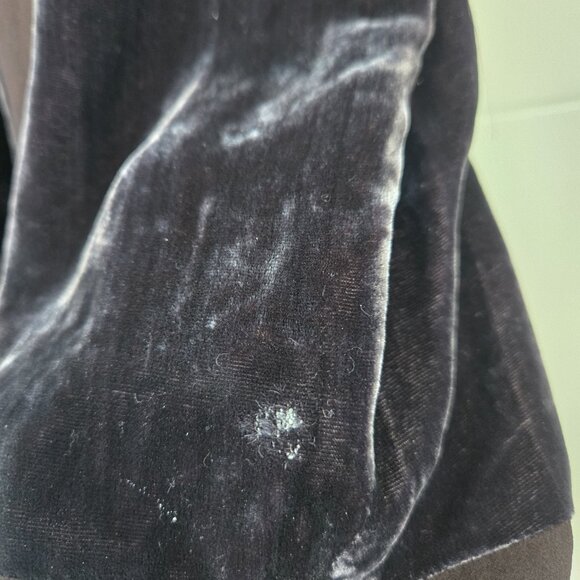 Chocolate brown velvet blouse - Picture 3 of 4